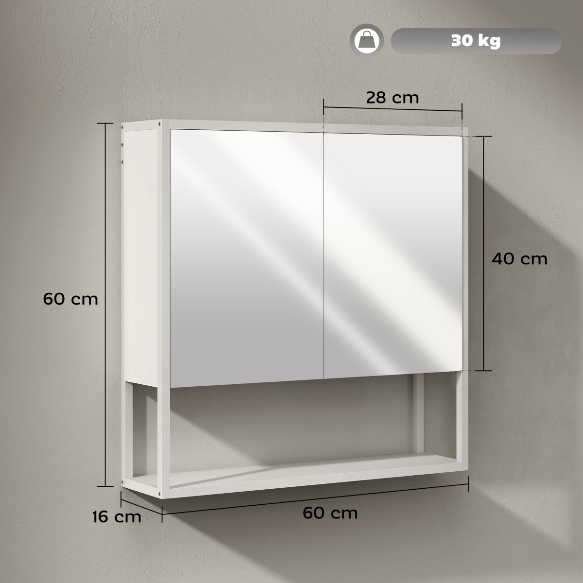 Bathroom Cabinet with Mirror