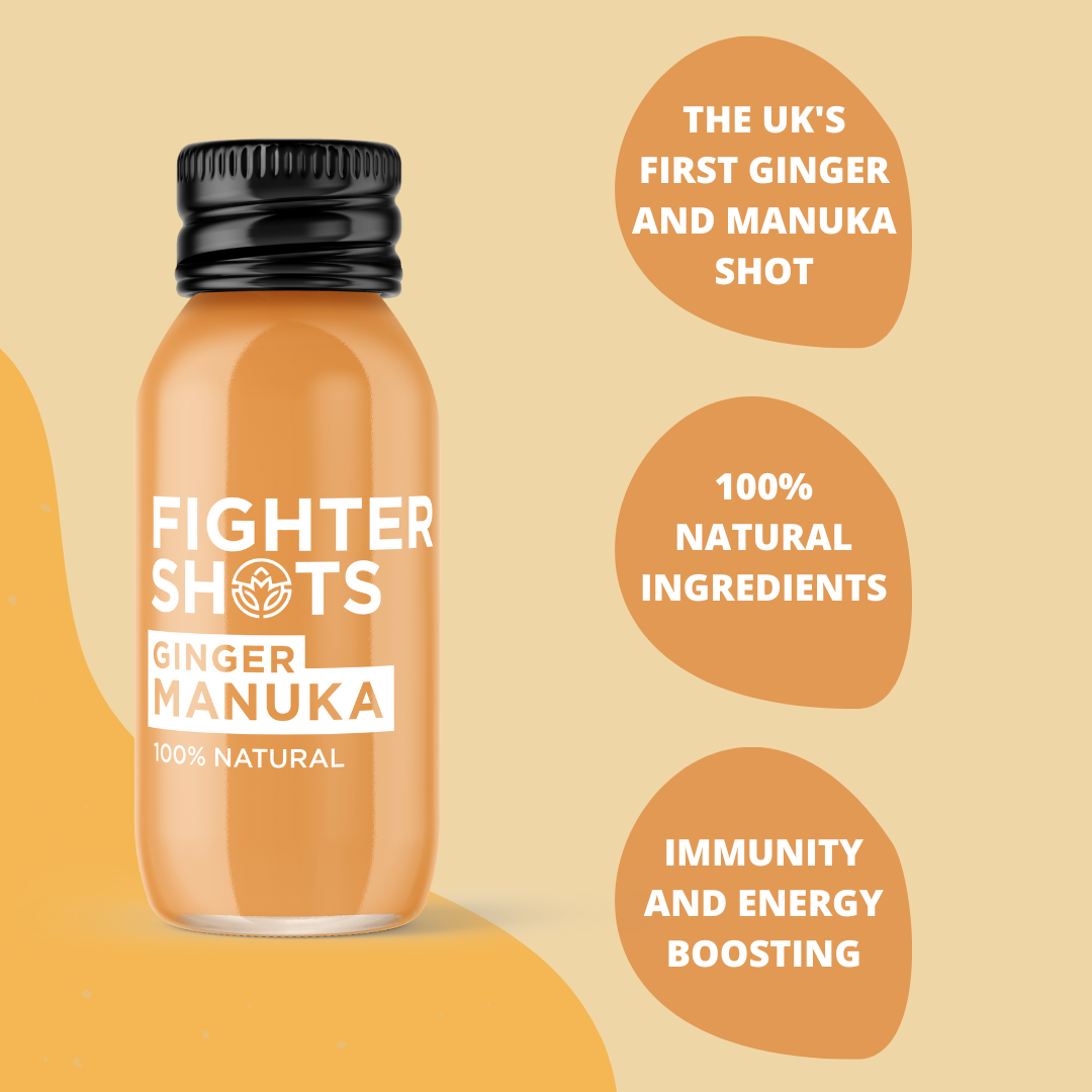 Fighter Shots Ginger + Manuka Honey Immunity Shot | MGO50+ | 60ml
