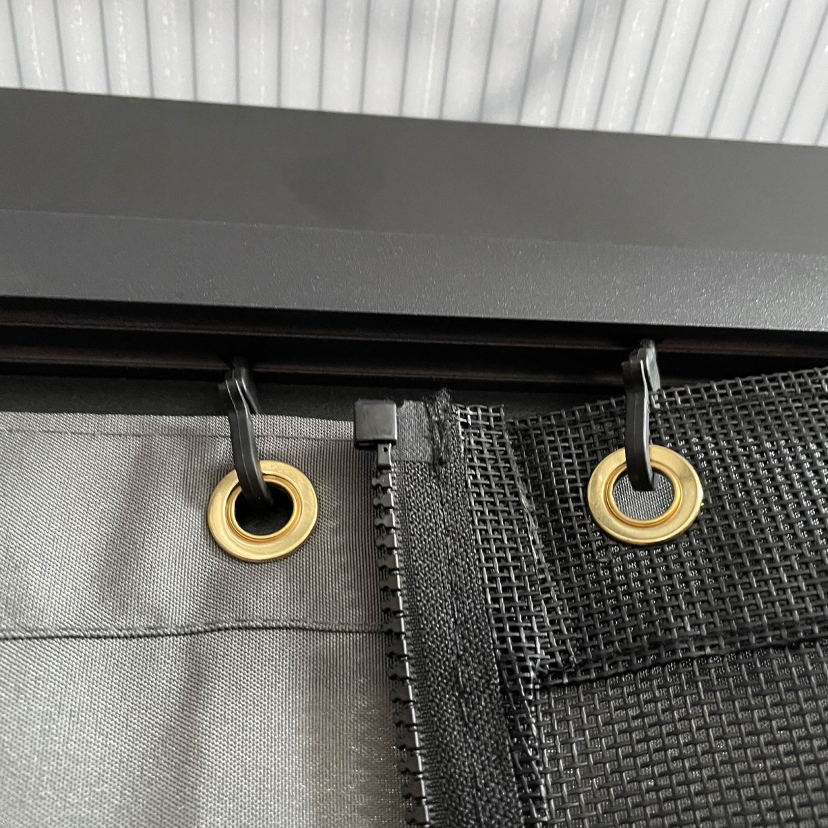 4x3.6m Aluminium Hardtop Gazebo Canopy w/ Polycarbonate Top, Curtains Outsunny