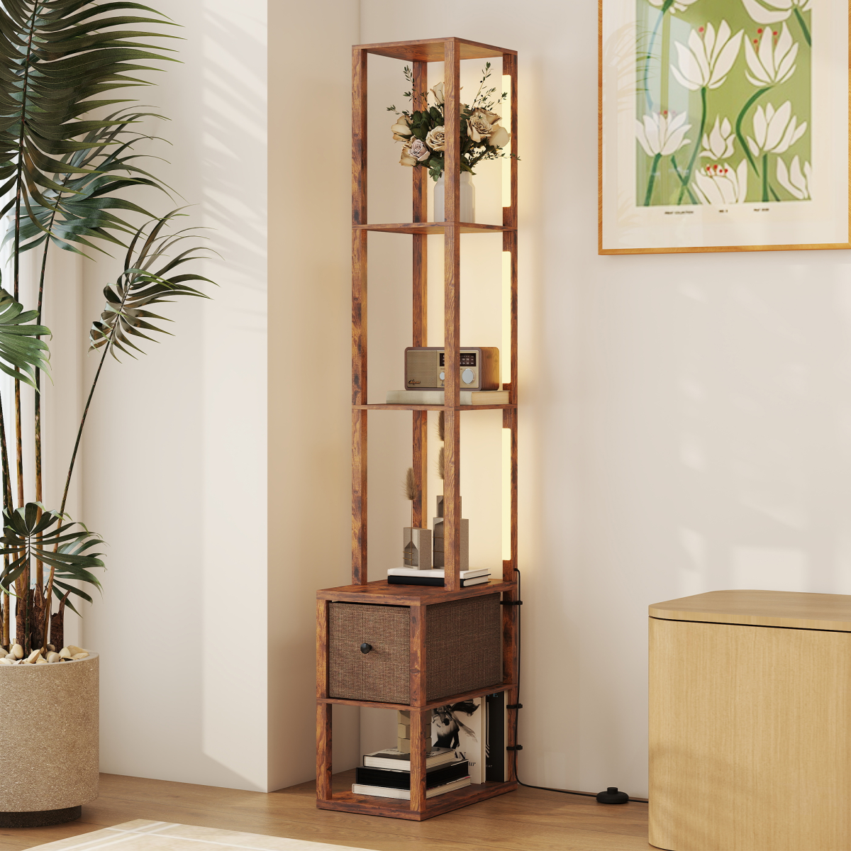 Bathroom Storage Cabinet-White