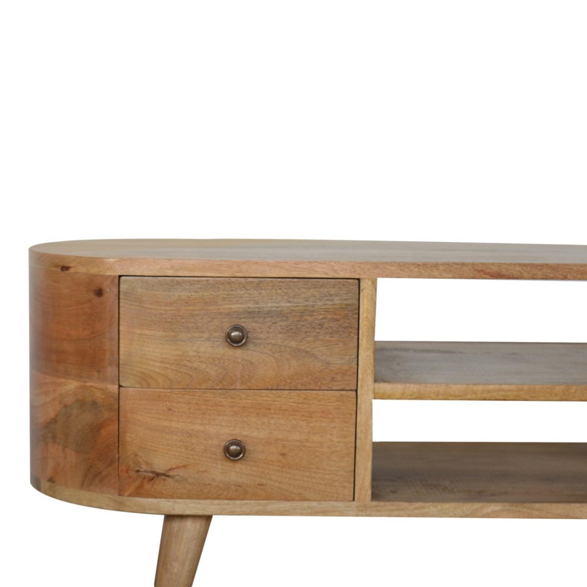 Artisan Furniture Solid Wood Rounded Entertainment Unit