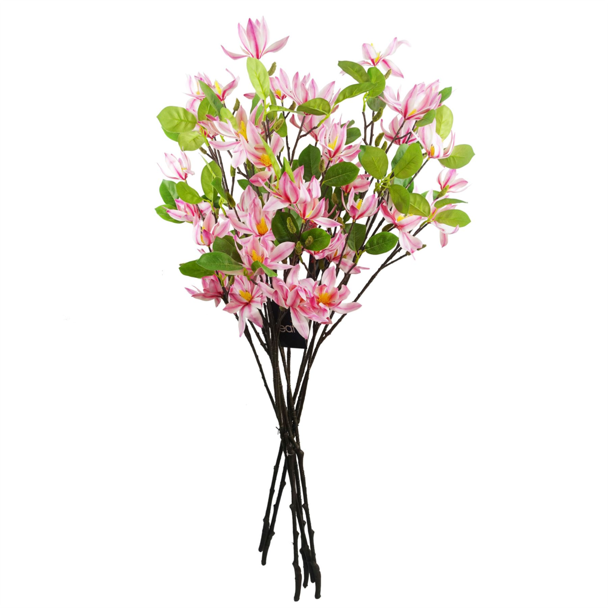6x 100cm Pink Magnolia Floral Spray Artificial