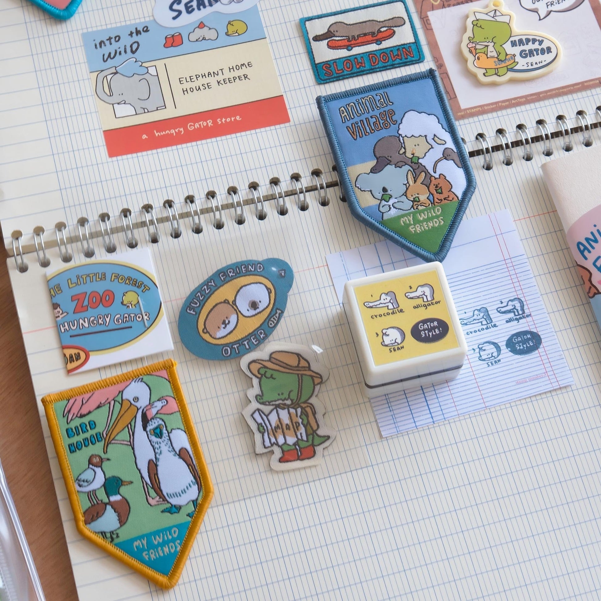 A Gator Life | Bird Insect Embroidery Brooch Badge