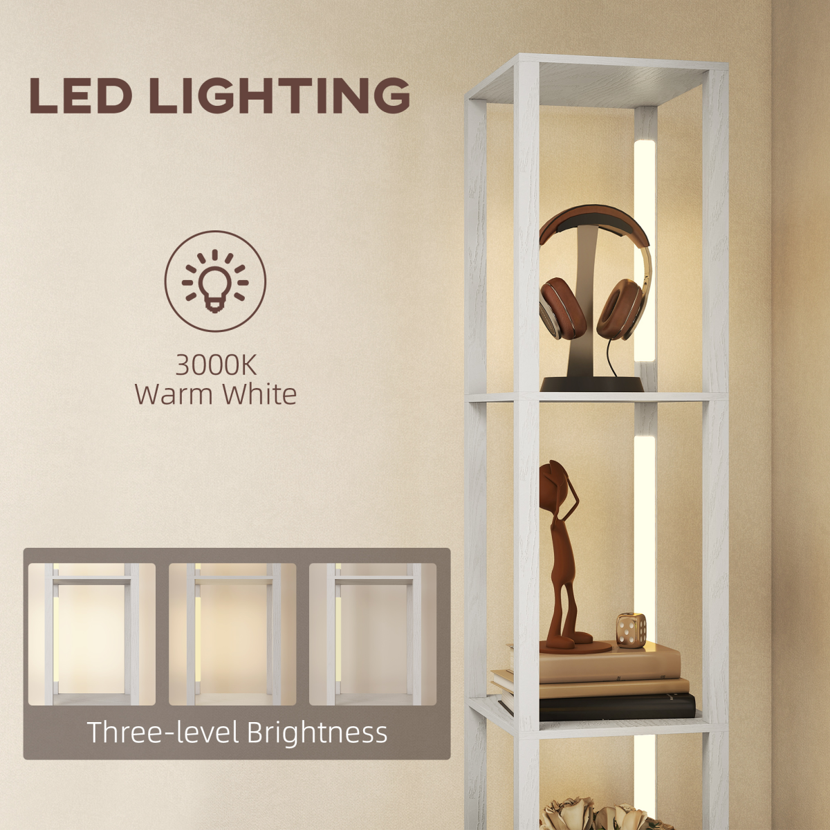 Bathroom Storage Cabinet-White