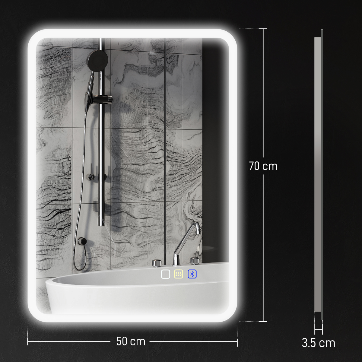 Bathroom Cabinet with Mirror