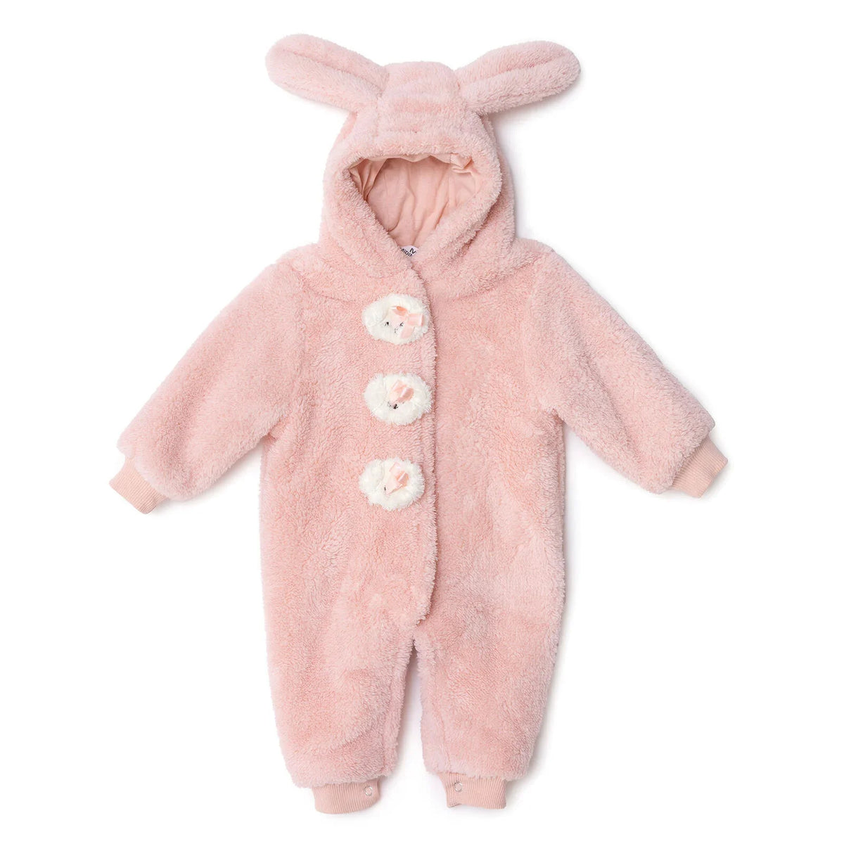 Midimod Crew Neck Fleece Footless Baby Pramsuit (3 Months to 12 Months)