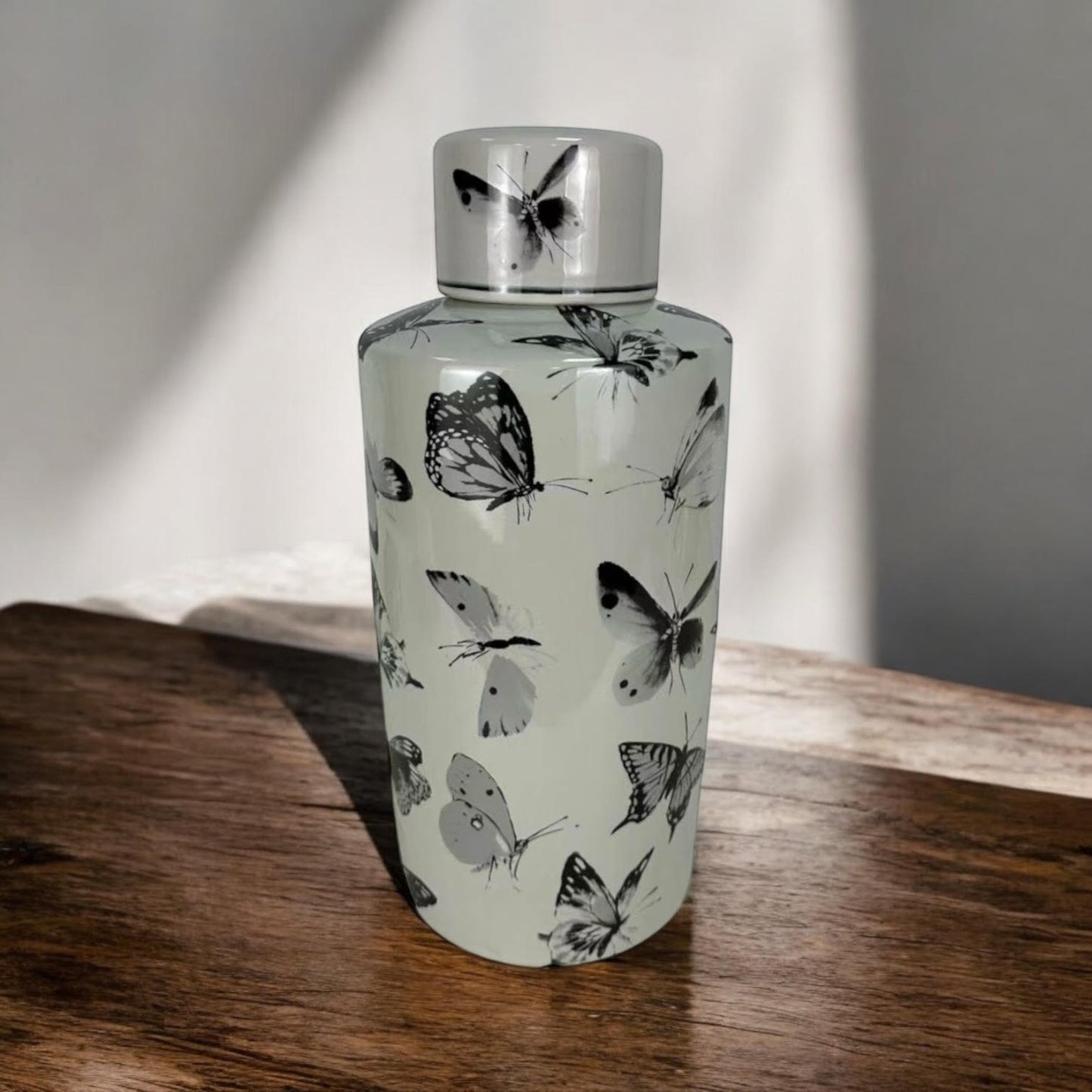 36CM GINGER JAR butterfly