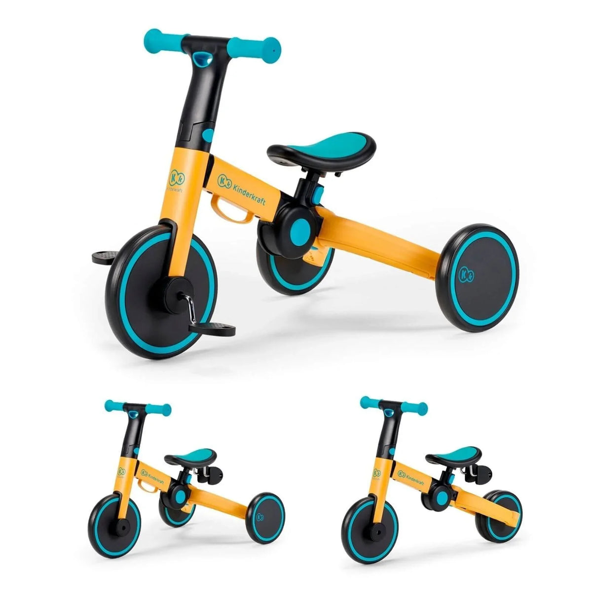 Kinderkraft 4 Trike Kids Tricycle - Sunflower Blue