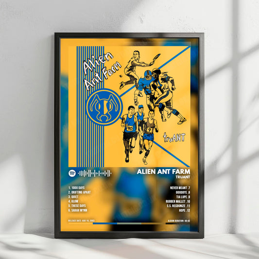 Alien Ant Farm "truANT  " Album Cover Poster - with Complete Tracklist