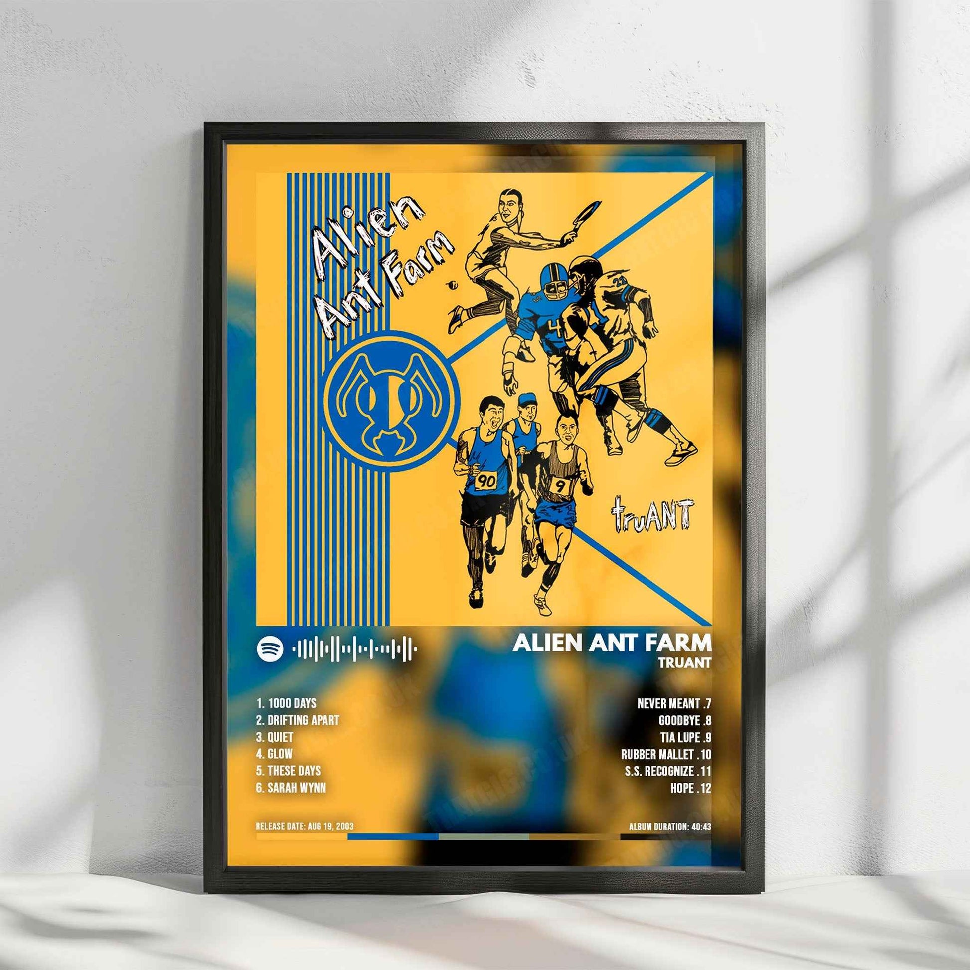 Alien Ant Farm "truANT  " Album Cover Poster - with Complete Tracklist