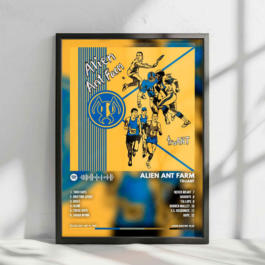 Alien Ant Farm "truANT  " Album Cover Poster - with Complete Tracklist