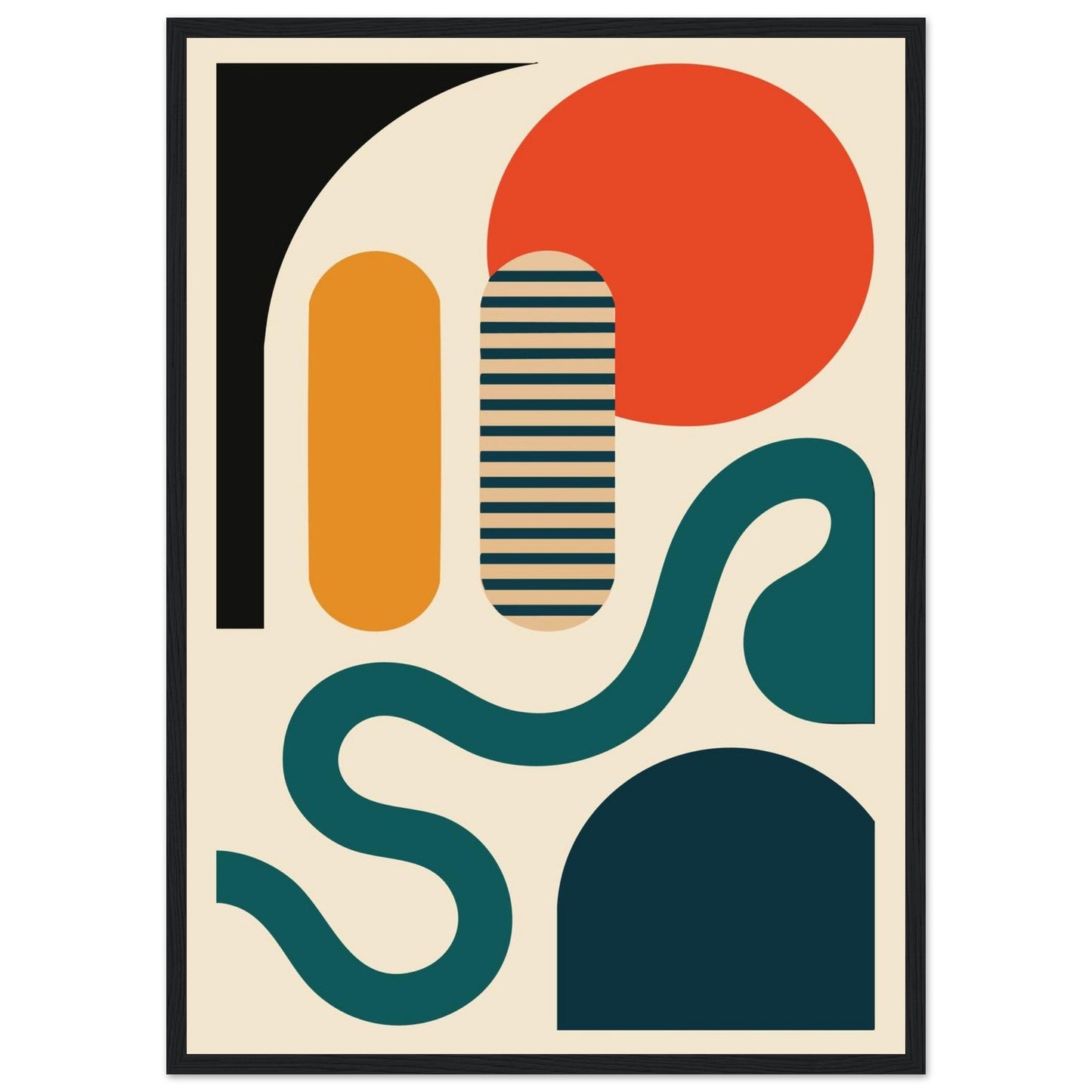 Abstract Bliss - Premium Matte Paper Wooden Framed Poster