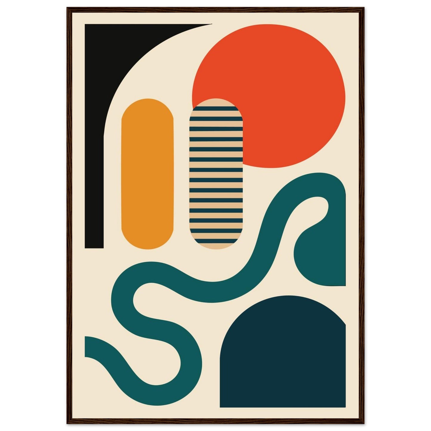 Abstract Bliss - Premium Matte Paper Wooden Framed Poster