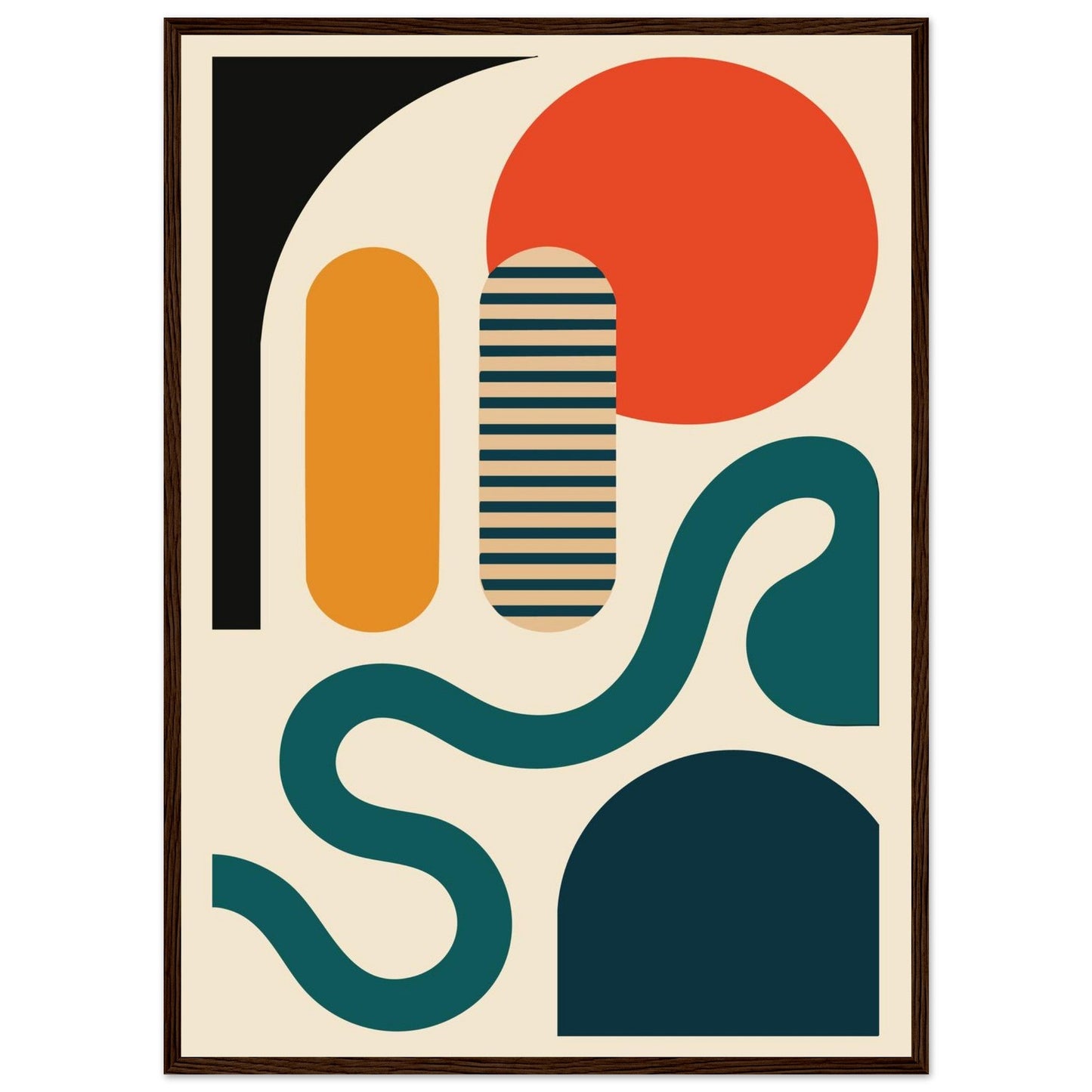 Abstract Bliss - Premium Matte Paper Wooden Framed Poster