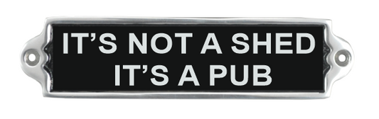 20CM ALUMINIUM ITS NOT A SHED SIGN