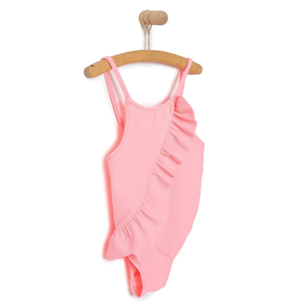 HelloBaby Textured Frilly Baby Swimsuit (2 Years to 5 Years)