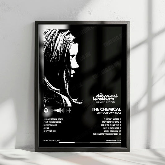 The Chemical Brothers "Dig Your Own Hole  " Album Cover Poster - with Complete Tracklist