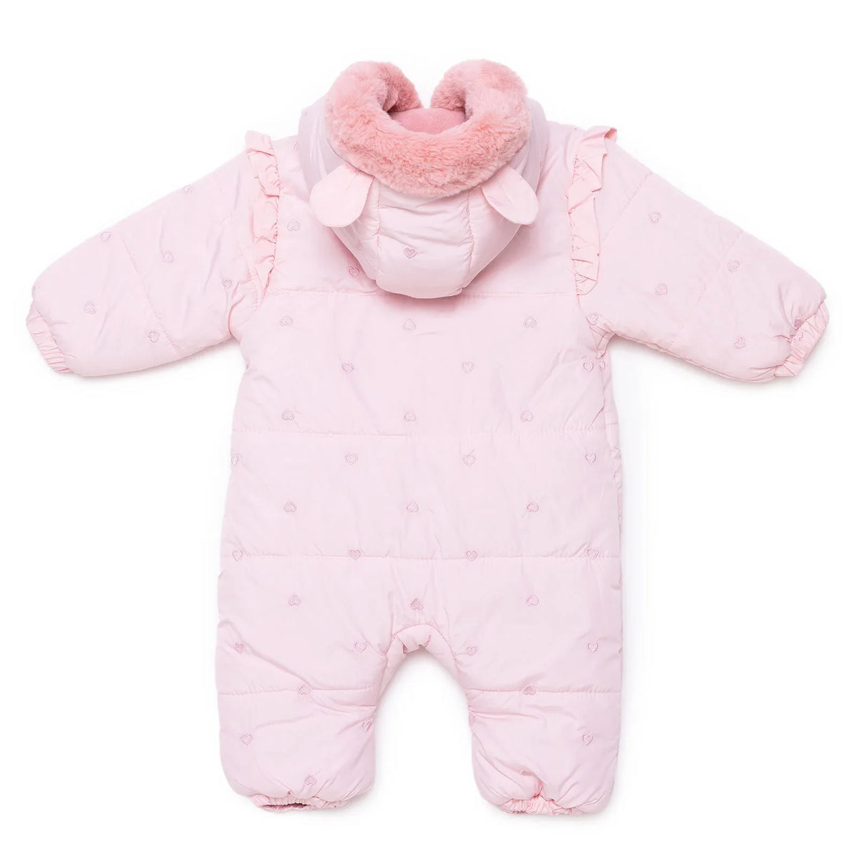 Midimod Hooded Footed Baby Pramsuit (9-12 Months to 18 Months-2 Years)