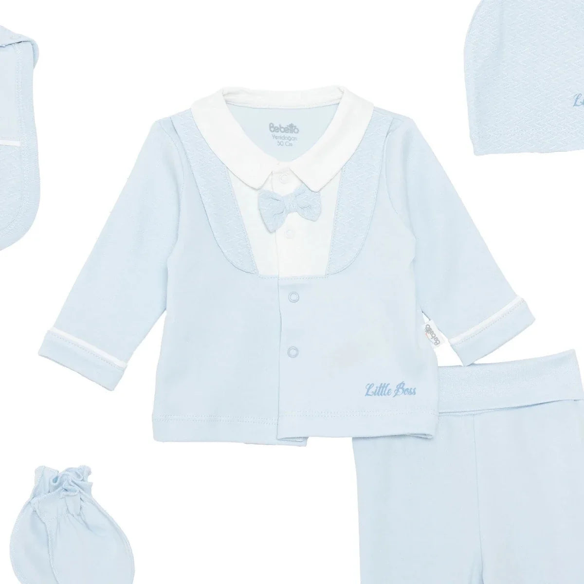 Bebetto 5 Piece Baby Hospital Bag Set on a Hanger (Newborn)