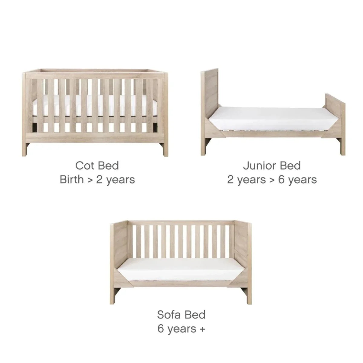 Tutti Bambini Modena 3 pcs Room Set - Oak