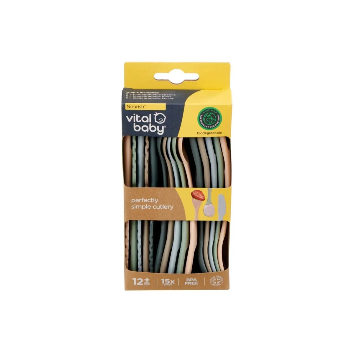 Vital Baby Nourish Perfectly Simple Cutlery Pack of 15