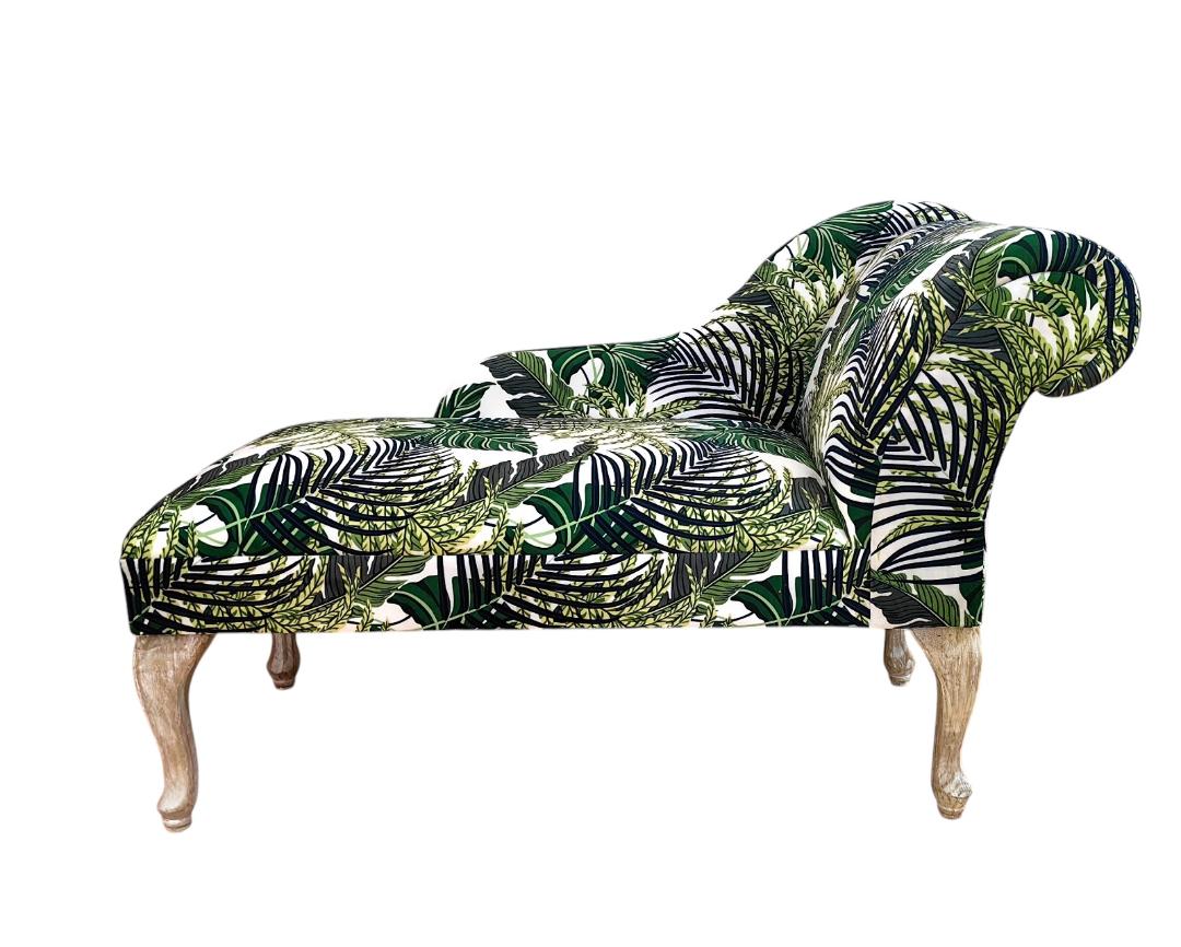 120X46X57CM PALM LEAF MINI CHAISE LONGUE