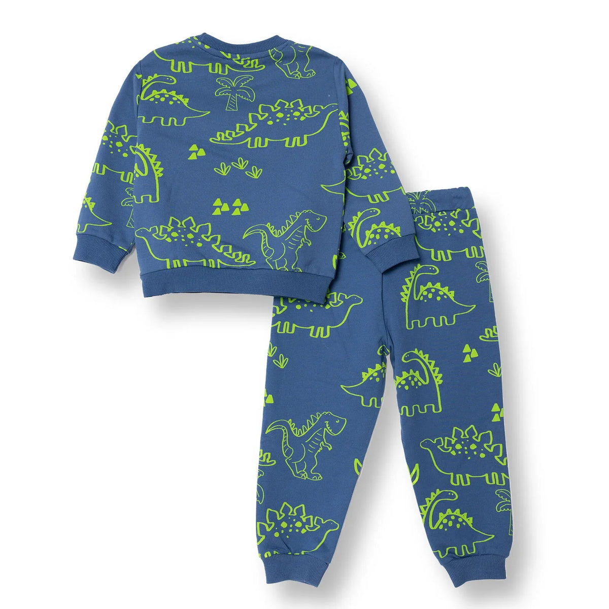 HelloBaby Dinosaur Print Brushed Baby Sweatshirt & Joggers Set (3-6 Months to 4-5 Years)