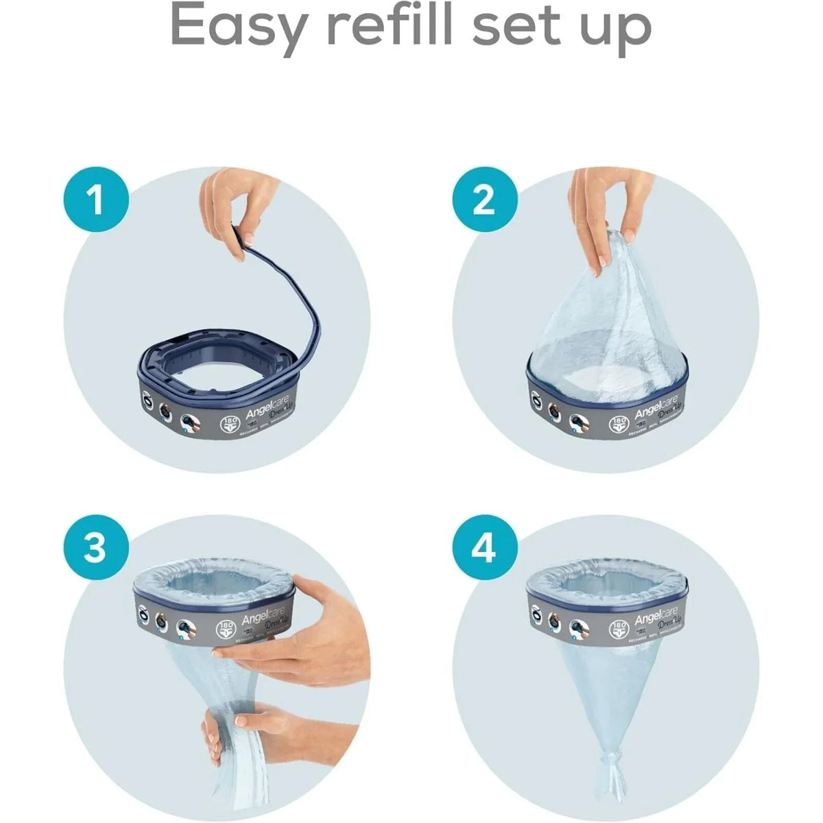 Angelcare Octagonal Classix XL Refill Pack of 6