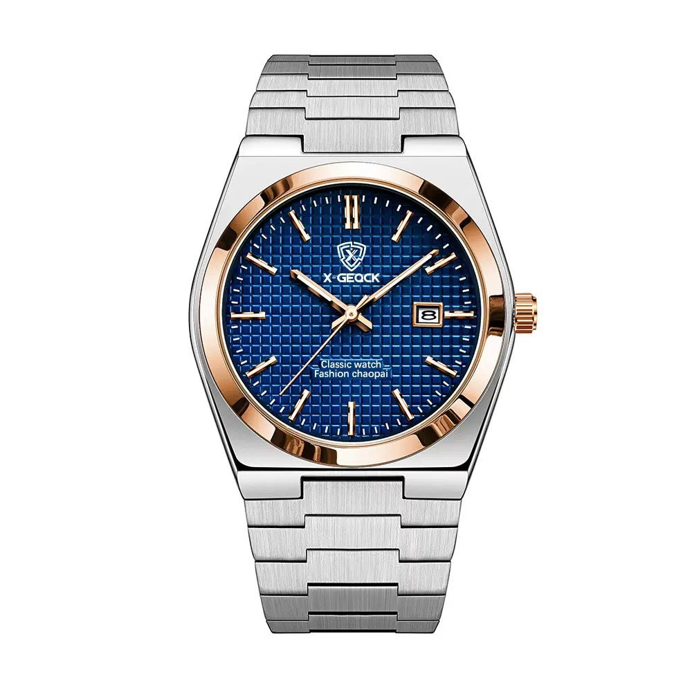 Butterfly Clasp Men's Quartz Swiss Watch