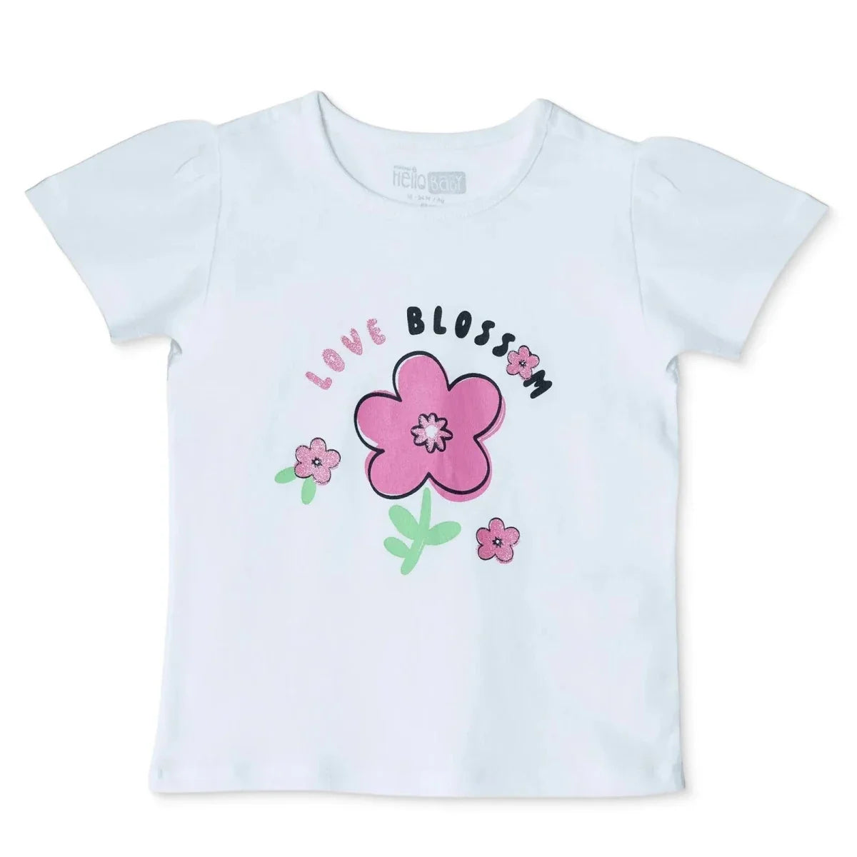 HelloBaby Short Sleeve Jersey Baby T-Shirt (3-6 Months to 3-4 Years)