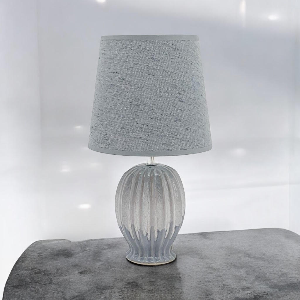 35CM HAND FINISHED LAMP AND SHADE