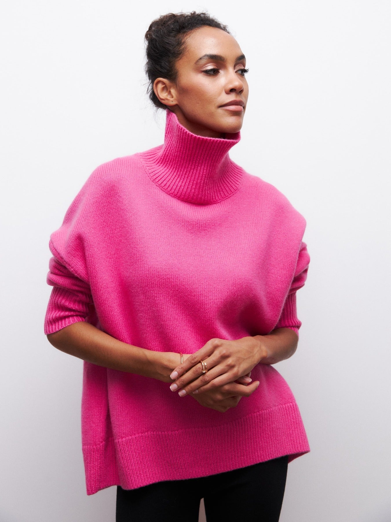 Women's Turtleneck Sweater - Soft Long Sleeve Pullover for Winter | Premium Knit Top