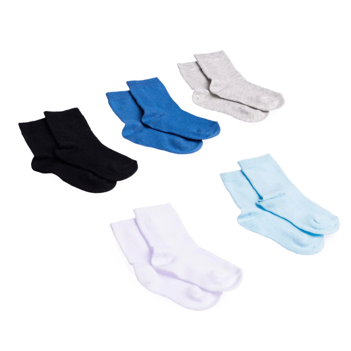 HelloBaby 5 Pack Ankle Baby Socks (Newborn to 4-5 Years)