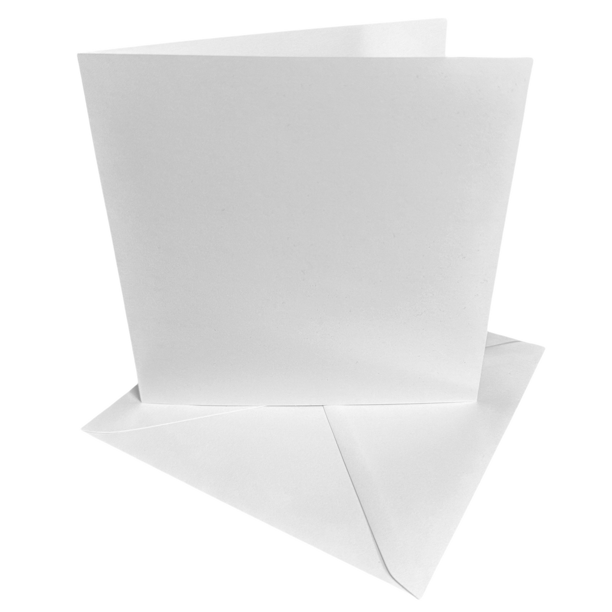 50 Pack - 6x6 White Card Blanks & Envelopes - 300gsm
