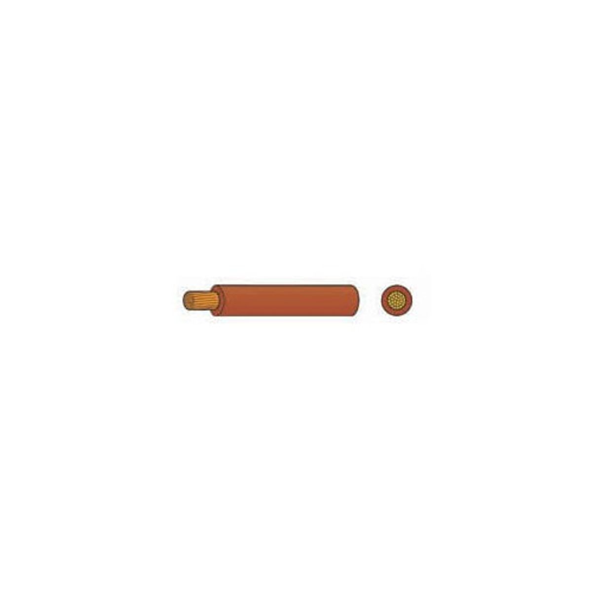 AMC 1 Core 1.5mm&sup2; Brown Thin Wall Cable (100m)