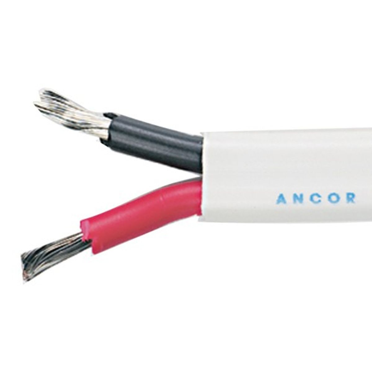 Ancor Flat 2 Core 5mm² Tinned White Thin Wall Cable (30m)