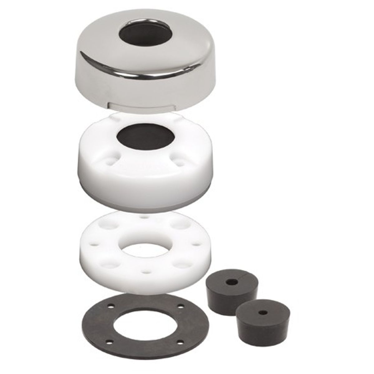 Blue Sea CableClam Plastic Cable Gland Deck Seal (21mm / Stainless)
