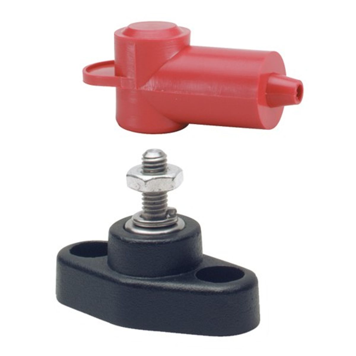 Blue Sea Red Mini Power Distribution Post (10-32 UNF Connection)