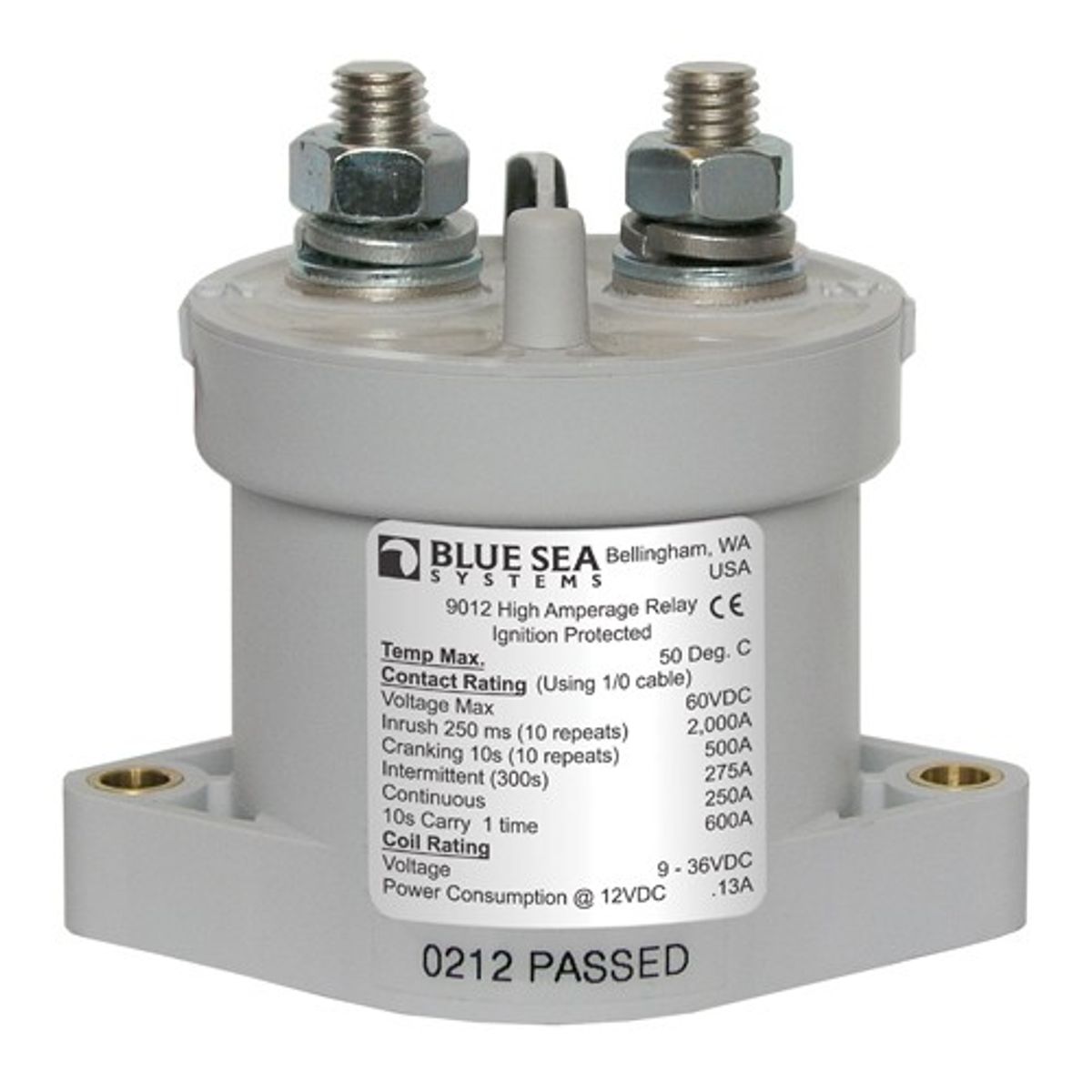 Blue Sea L-Series Solenoid Switch (12V & 24V / 250A)