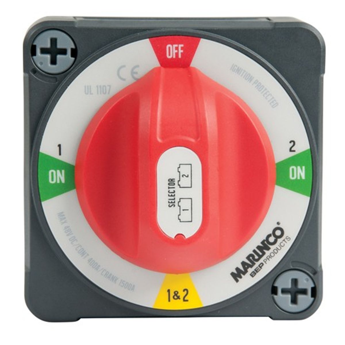 BEP Pro-Installer Ez-Mount Battery Switch (400A / 1/2/Both/Off)