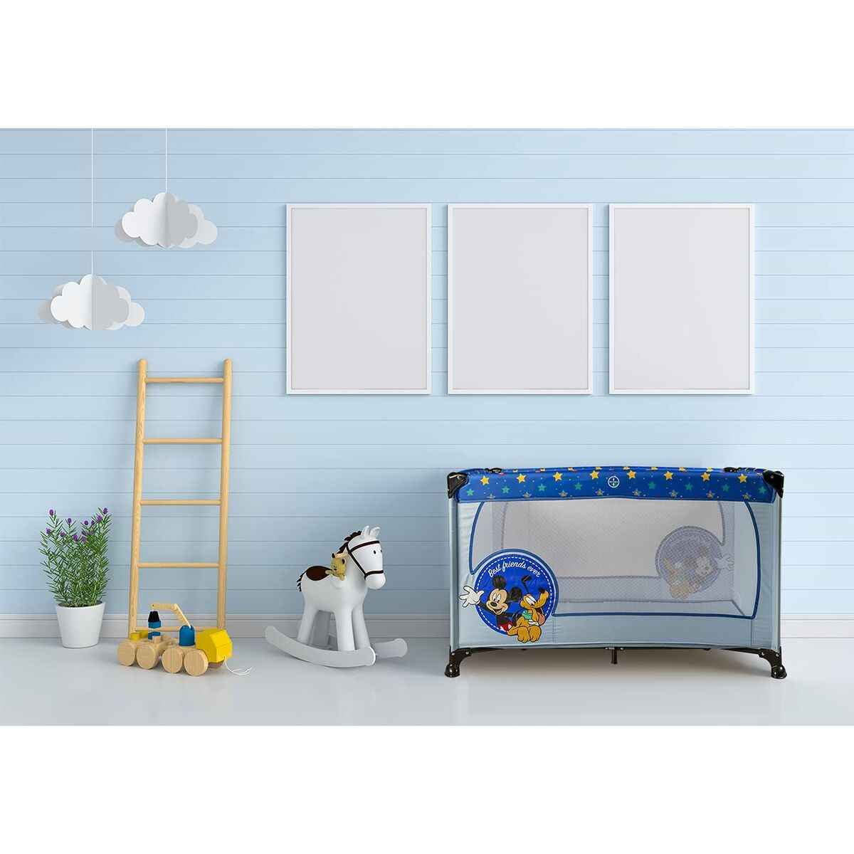 Travel cot Mickey Mouse CZ10607 120 x 65 x 76 cm Blue