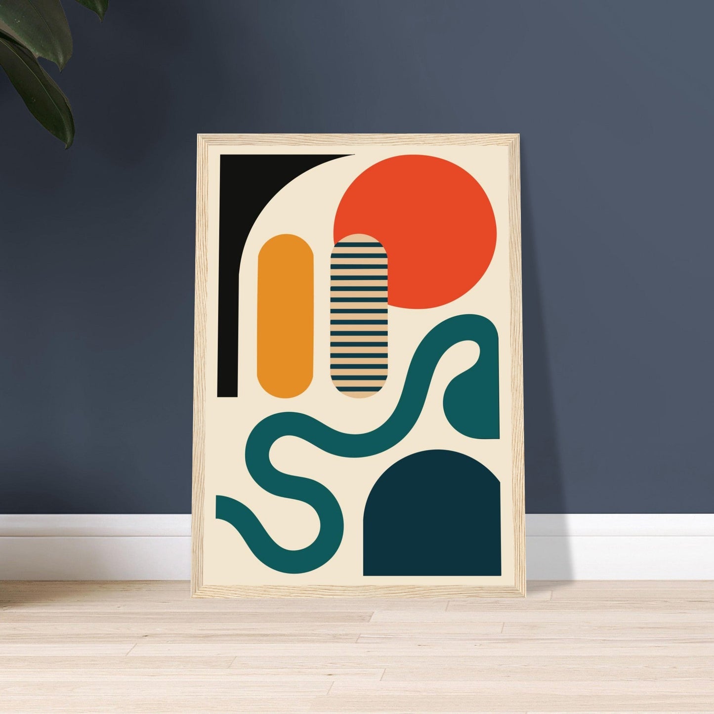 Abstract Bliss - Premium Matte Paper Wooden Framed Poster