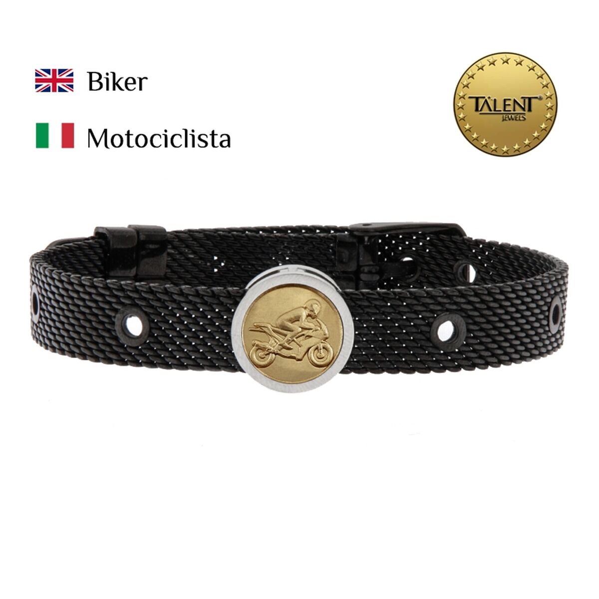 Unisex Bracelet Biker Talent Jewels TJA-1-09-01-2-235 Black