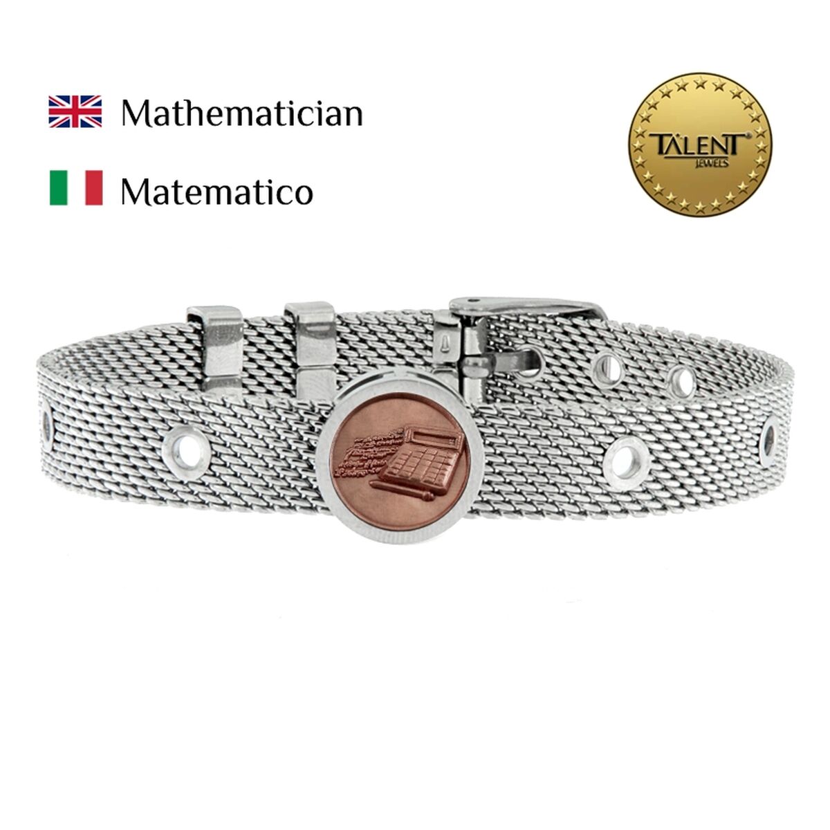 Unisex Bracelet Mathematician Talent Jewels TJA-2-02-02-1-235 Silver