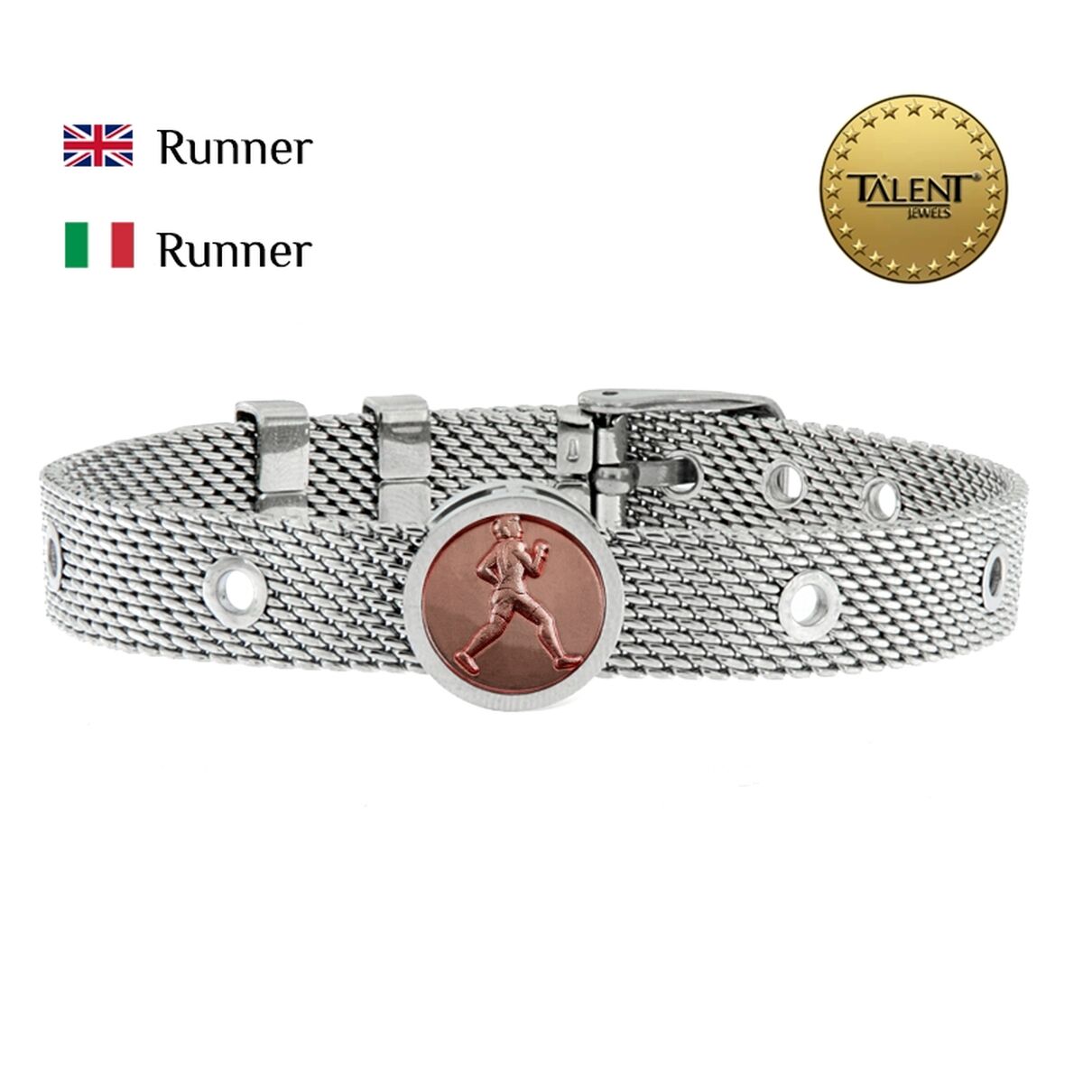 Unisex Bracelet Runner Talent Jewels TJA-1-19-02-1-235 Silver