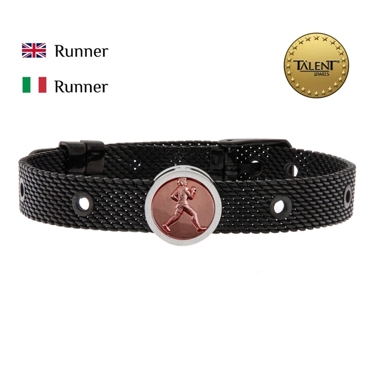 Unisex Bracelet Runner Talent Jewels TJA-1-19-02-2-235 Black