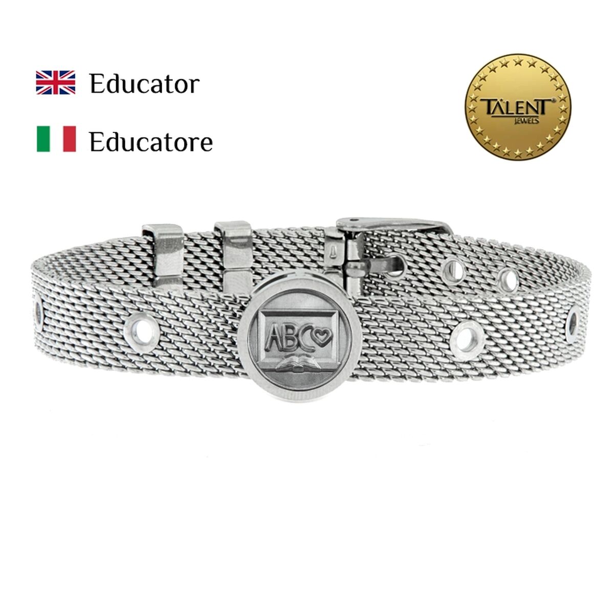 Unisex Bracelet Educator Talent Jewels TJA-2-06-03-1-235 Silver