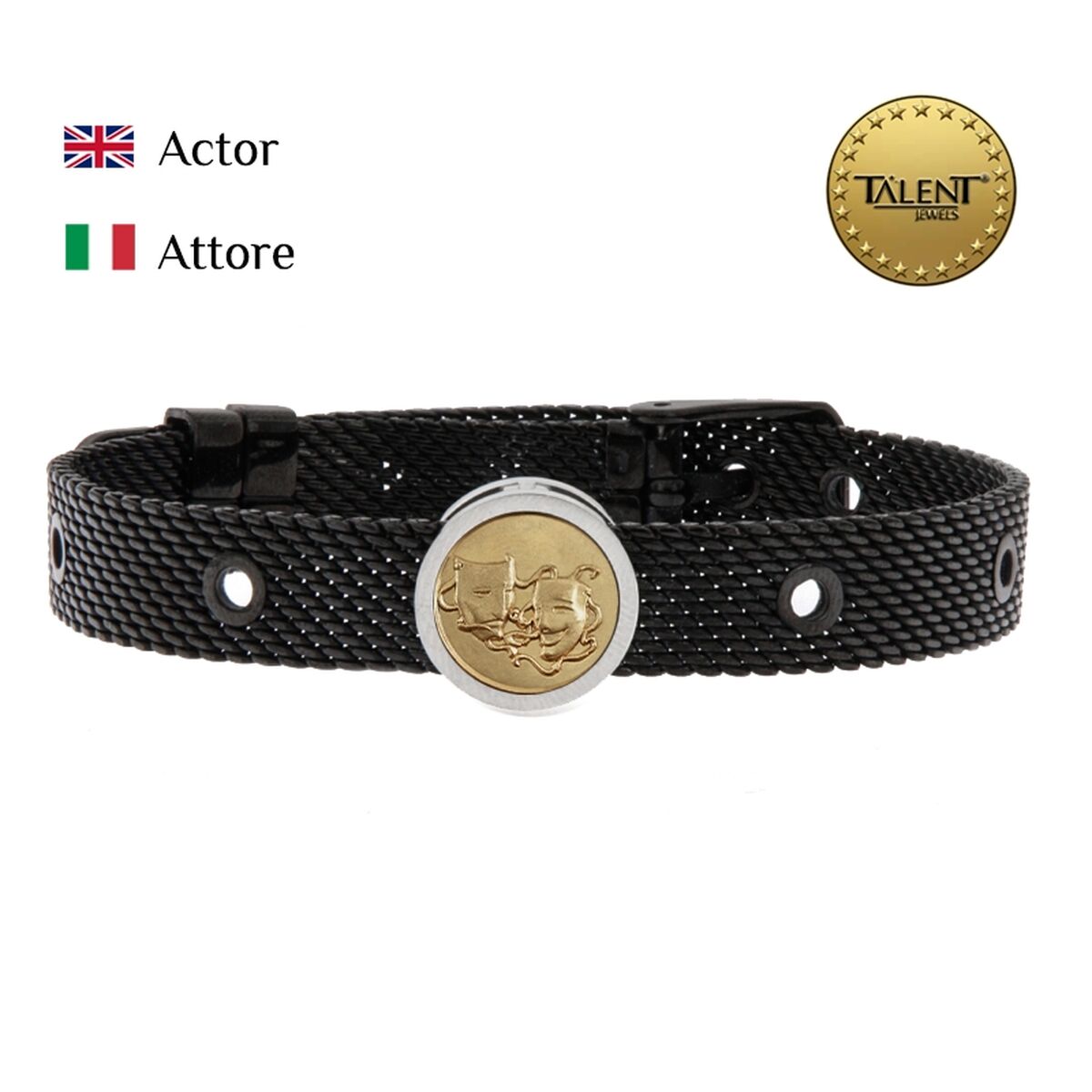 Unisex Bracelet Actor Talent Jewels TJA-3-01-01-2-235 Black