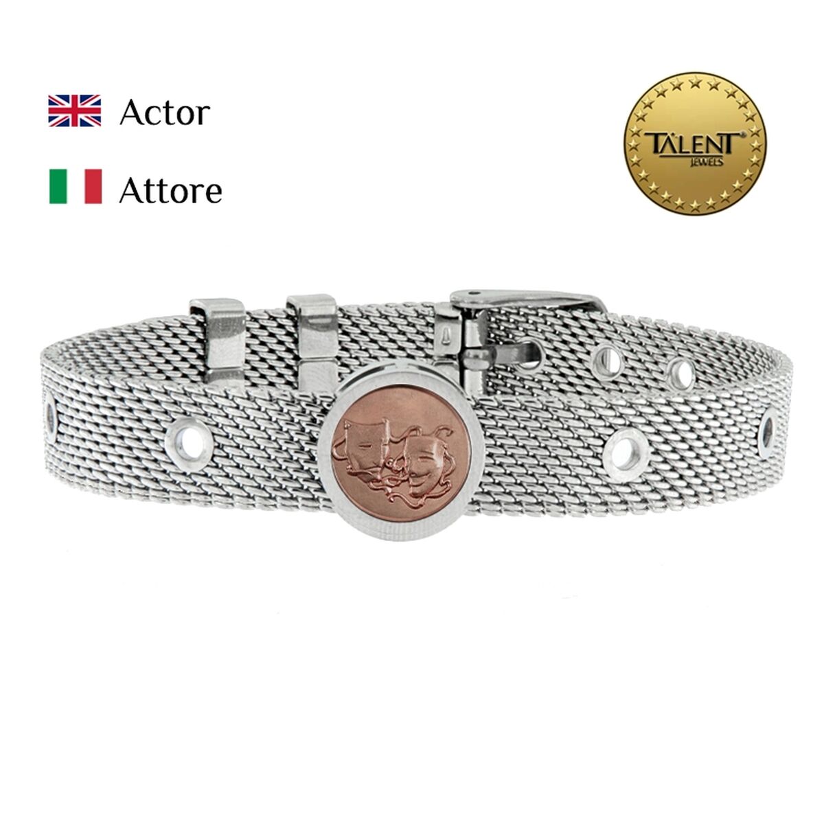 Unisex Bracelet Actor Talent Jewels TJA-3-01-02-1-235 Silver