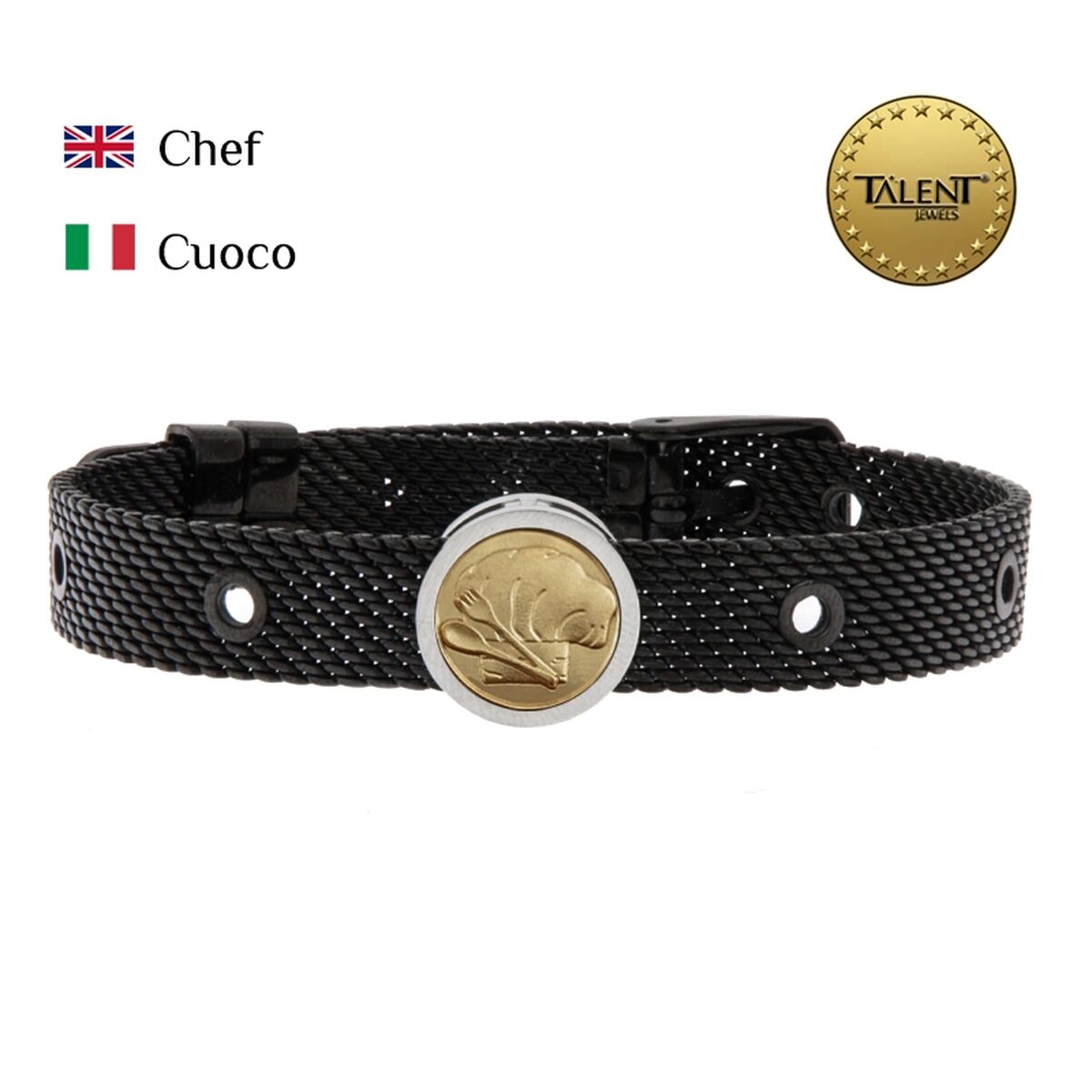 Unisex Bracelet Chef Talent Jewels TJA-3-05-01-2-235 Black